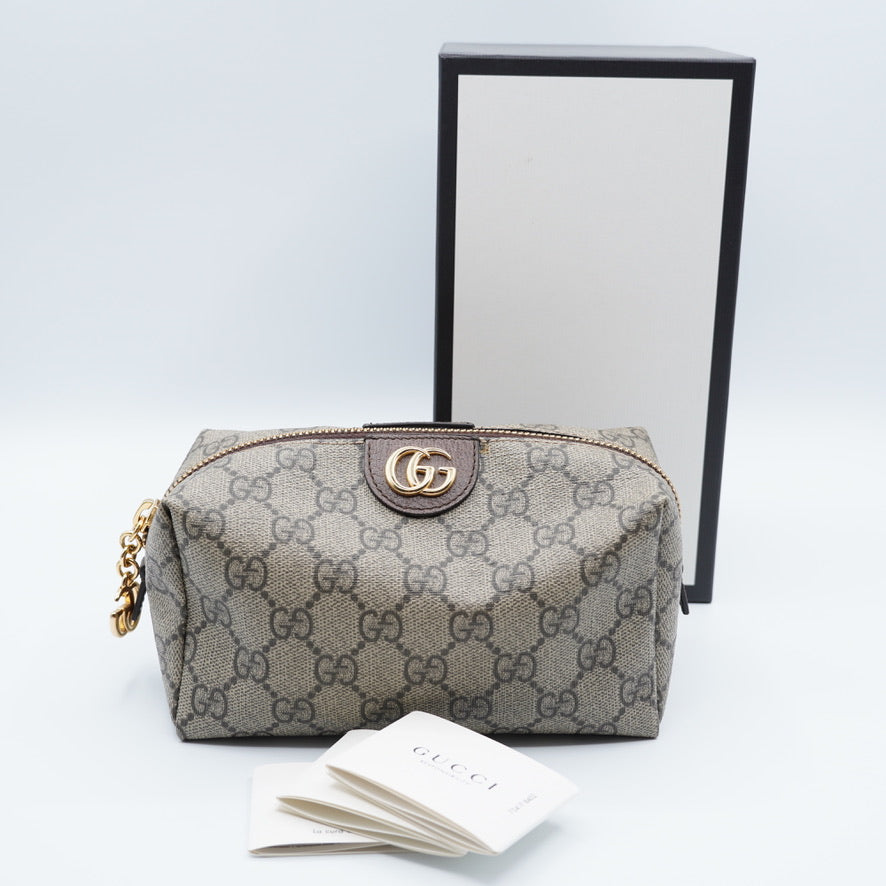 Gucci GG Supreme Monogram Canvas Ophidia Cosmetic Case