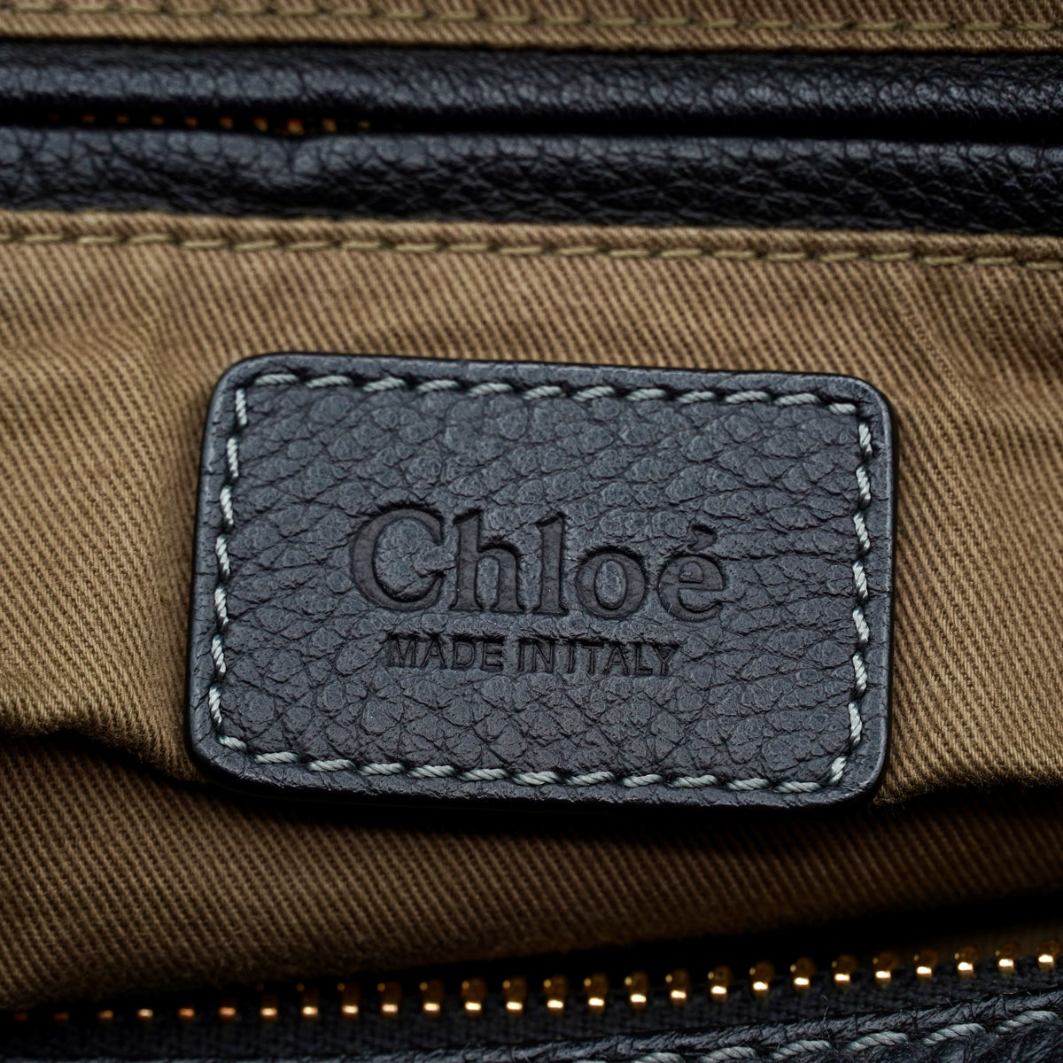 Chloe Calfskin Medium Marcie Satchel Black