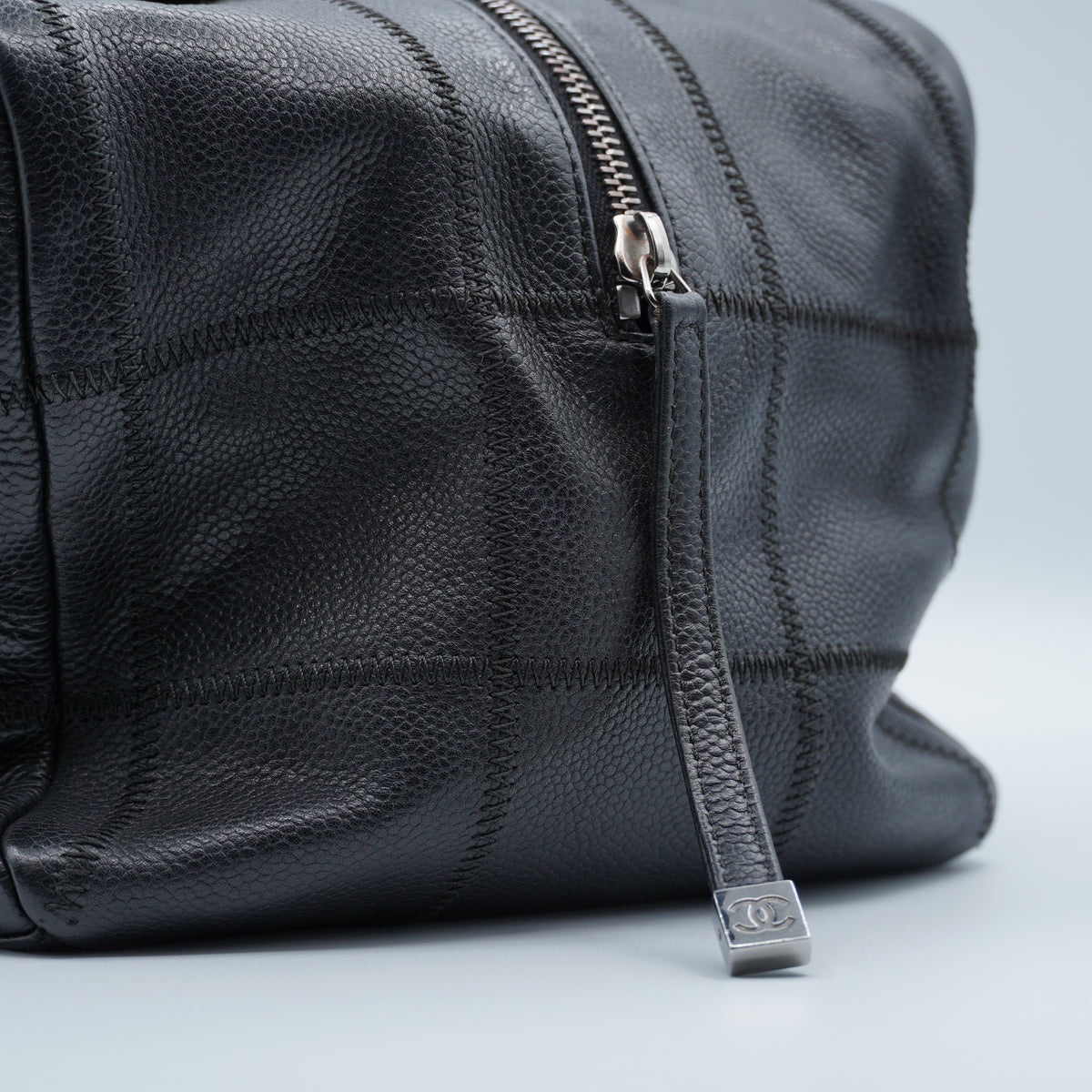 Chanel Black Chocolate Bar Tote Bag