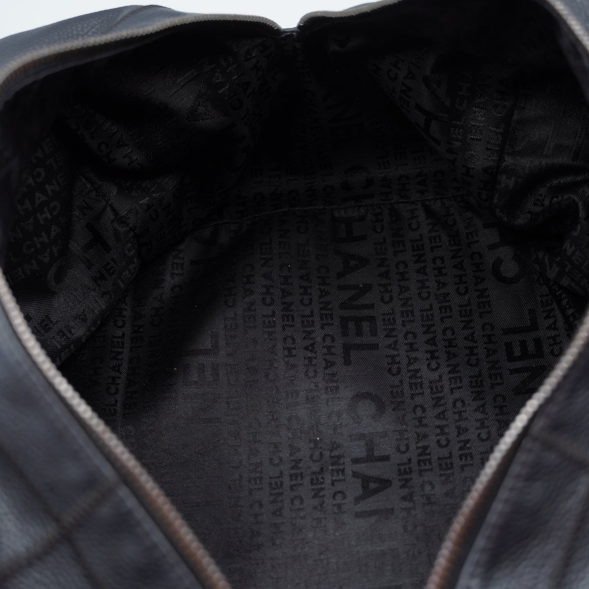Chanel Black Chocolate Bar Tote Bag