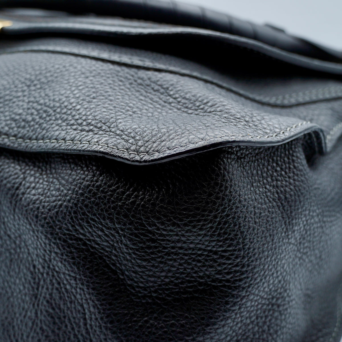Chloe Calfskin Medium Marcie Satchel Black