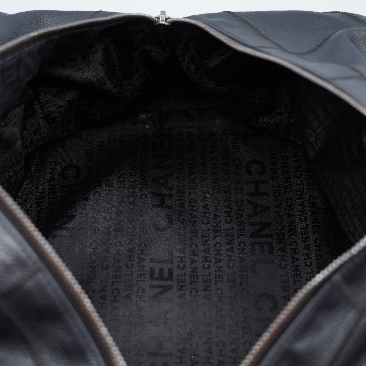 Chanel Black Chocolate Bar Tote Bag