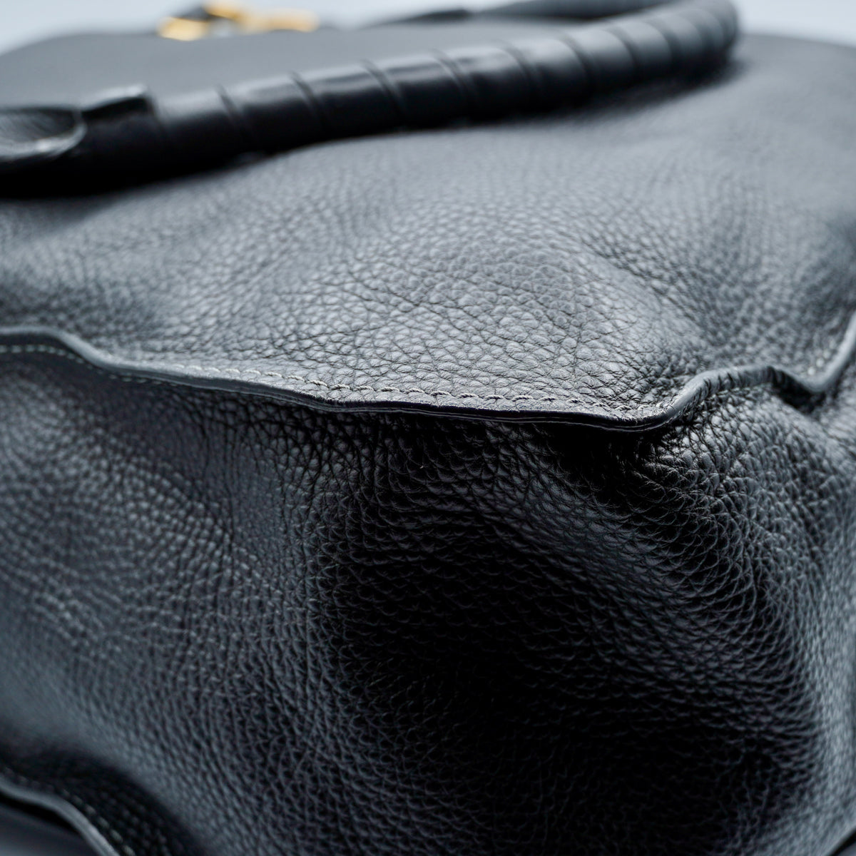 Chloe Calfskin Medium Marcie Satchel Black