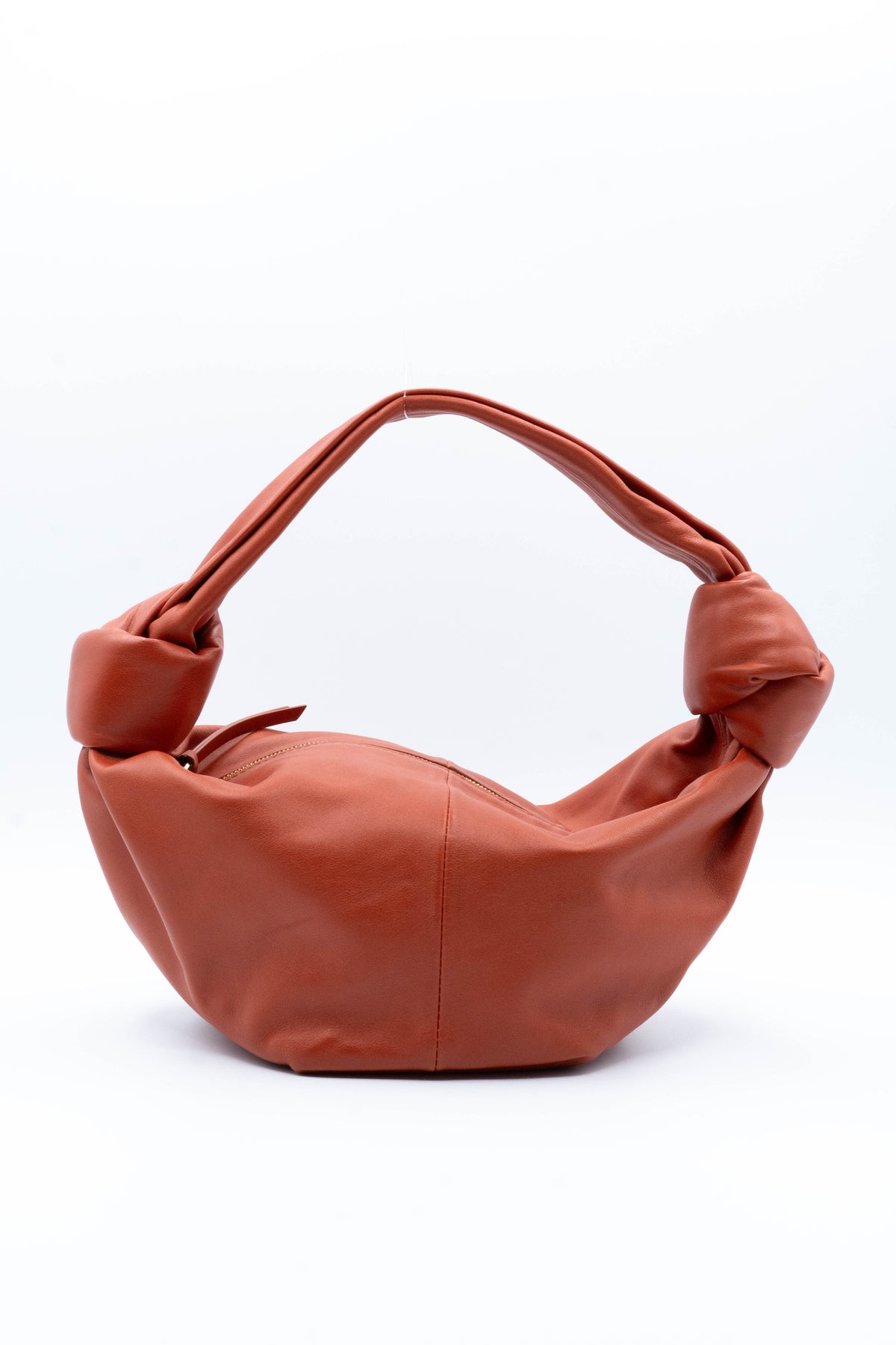 Bottega Veneta Calfskin Mini Double Knot Bag Orange