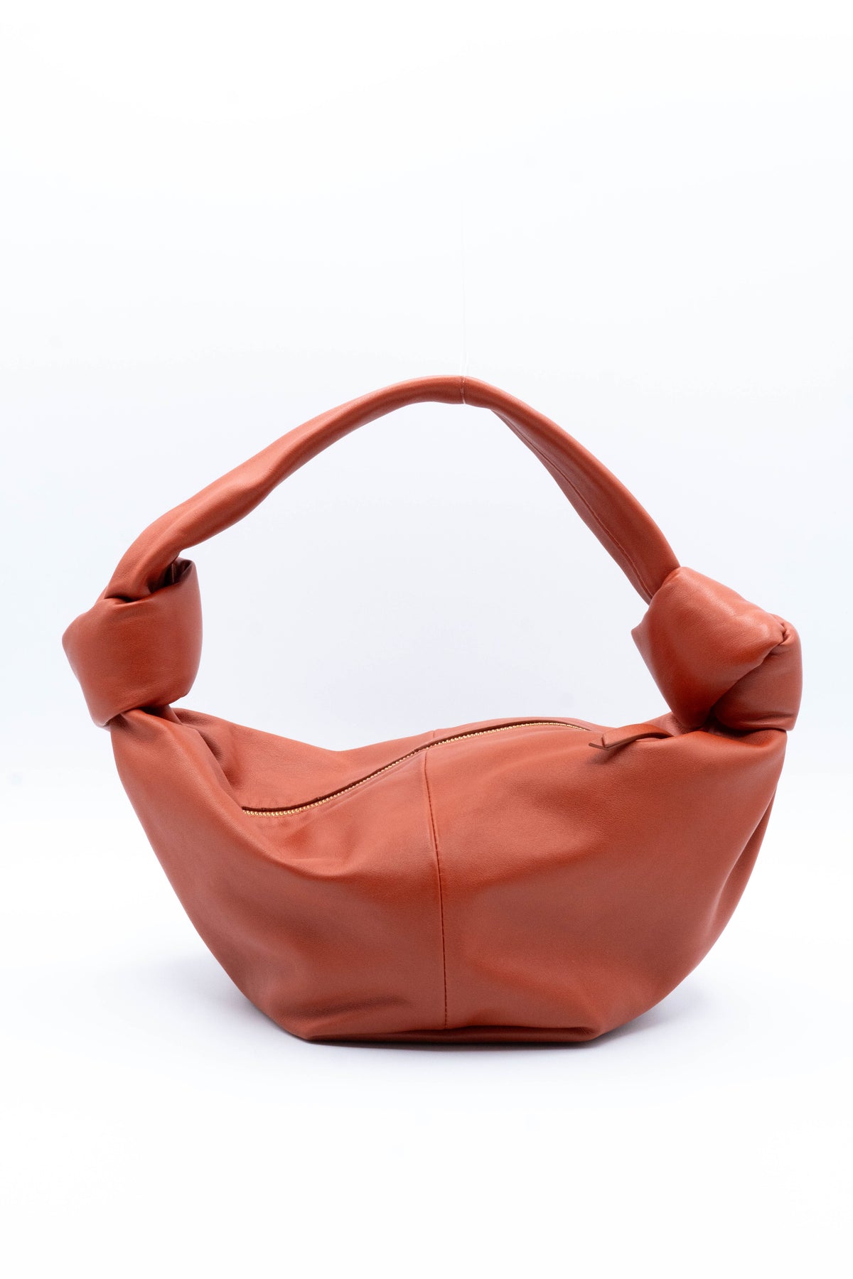 Bottega Veneta Calfskin Mini Double Knot Bag Orange