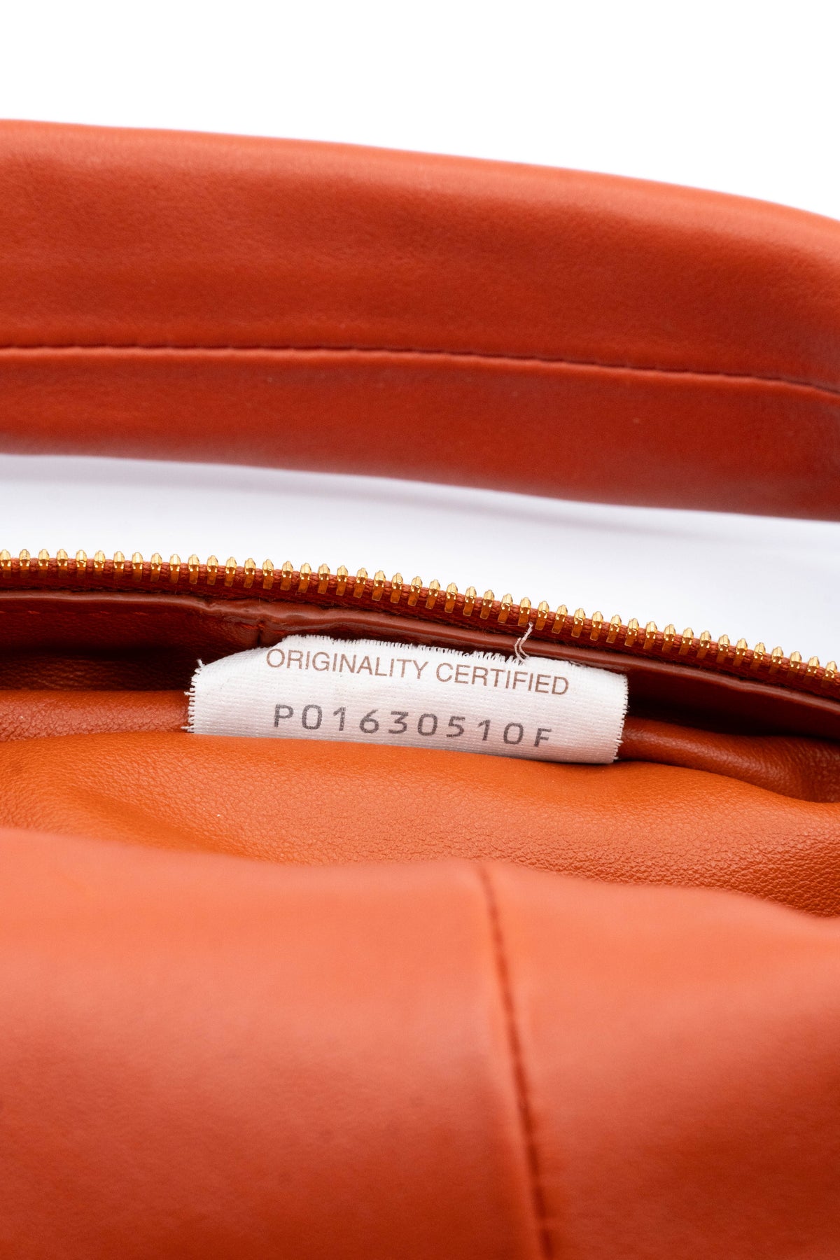 Bottega Veneta Calfskin Mini Double Knot Bag Orange