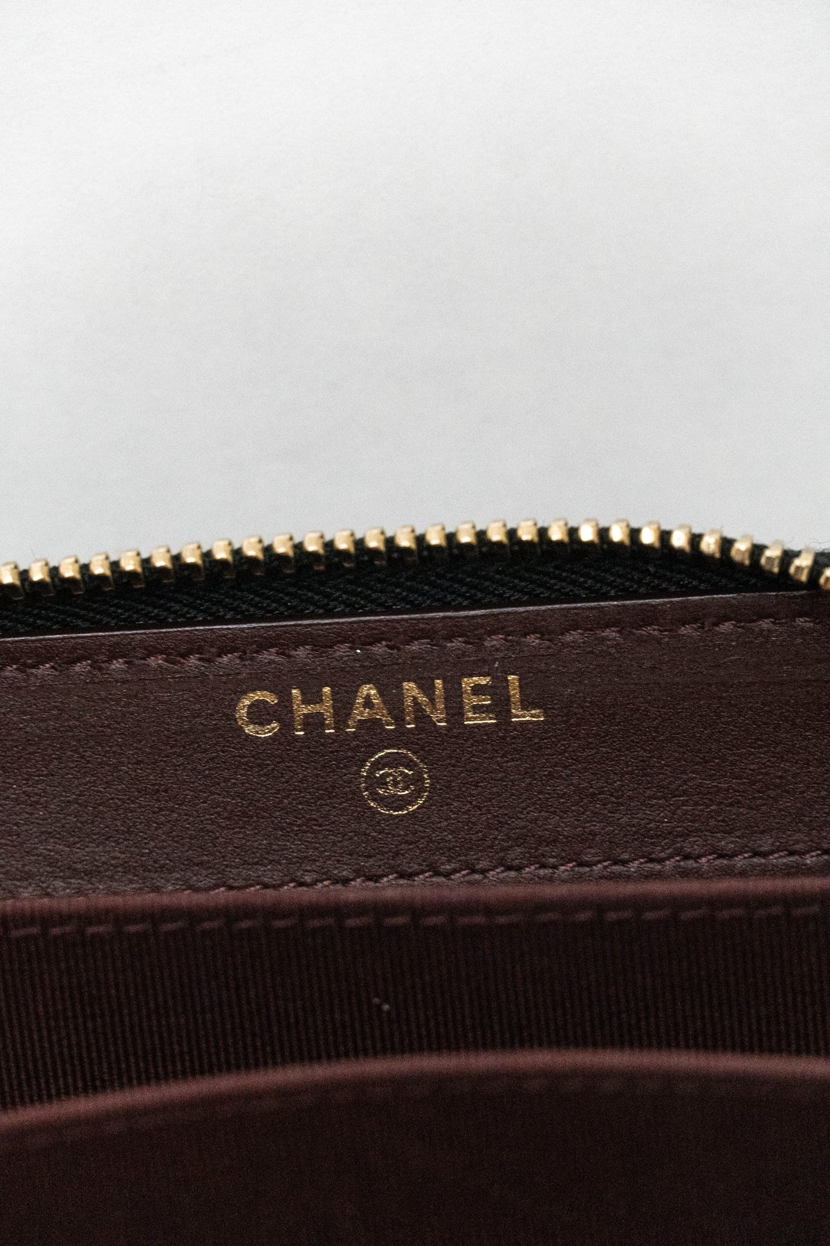 Caviar Quilted Zip Coin Purse Black