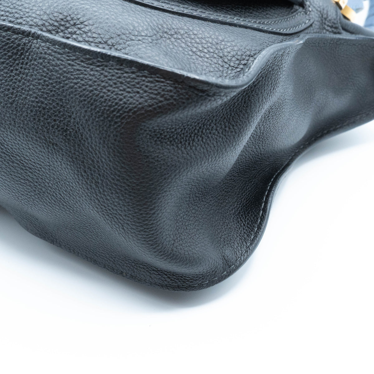 Chloe Calfskin Marcie Small Bi-Color Satchel Black