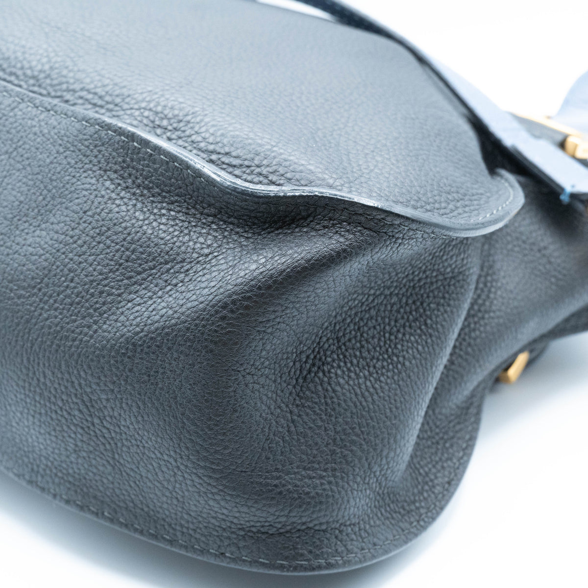 Chloe Calfskin Marcie Small Bi-Color Satchel Black