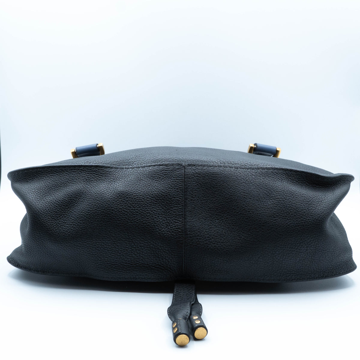 Chloe Calfskin Marcie Small Bi-Color Satchel Black