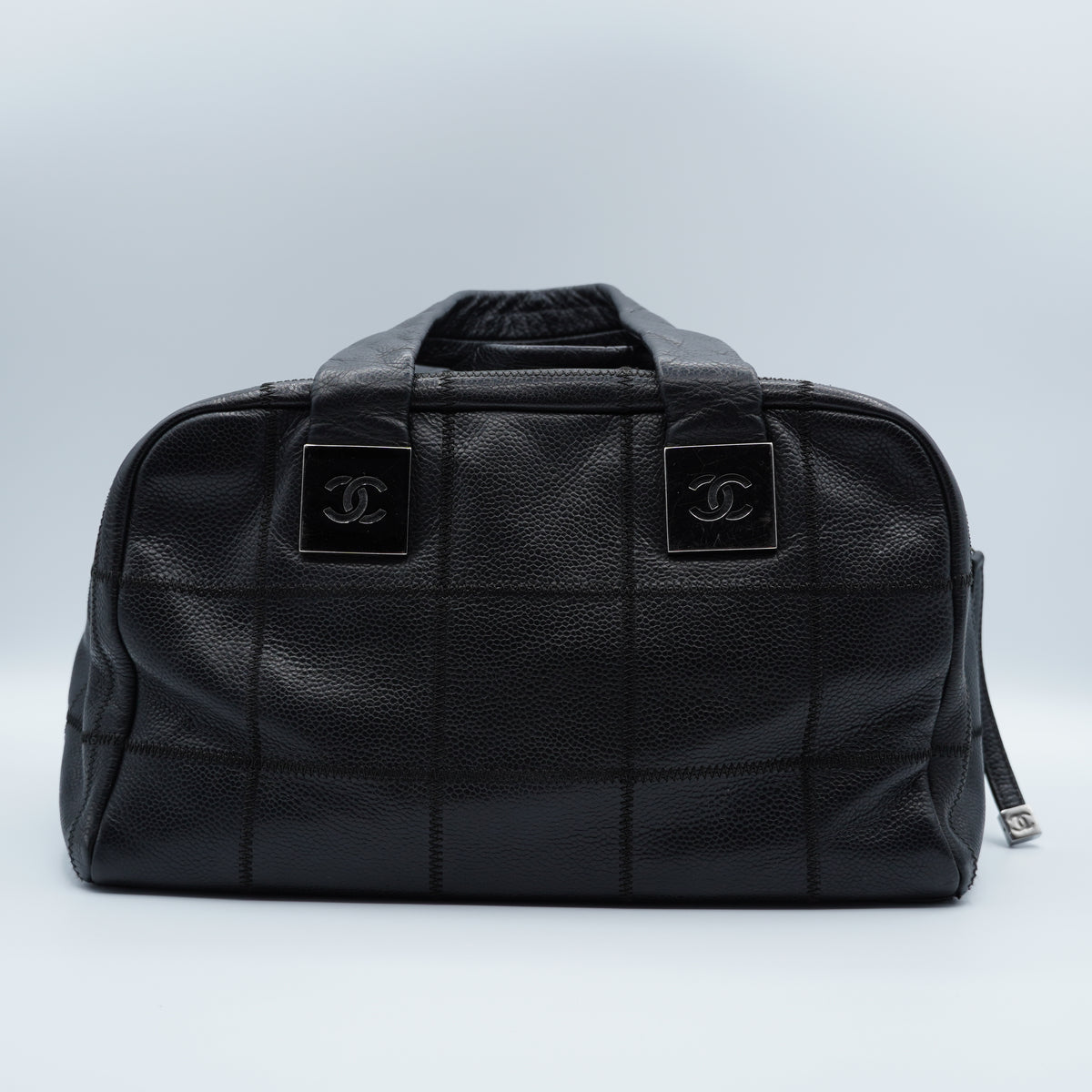 Chanel Black Chocolate Bar Tote Bag