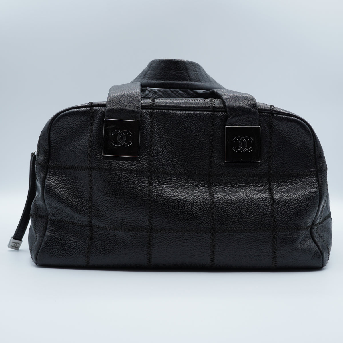 Chanel Black Chocolate Bar Tote Bag