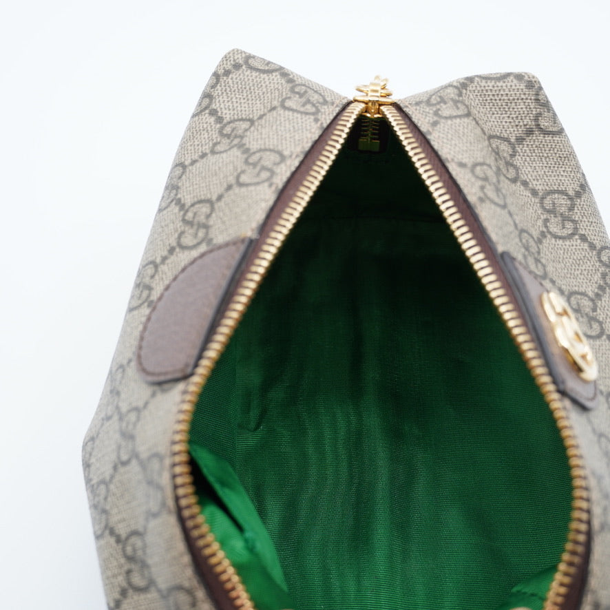 Gucci GG Supreme Monogram Canvas Ophidia Cosmetic Case