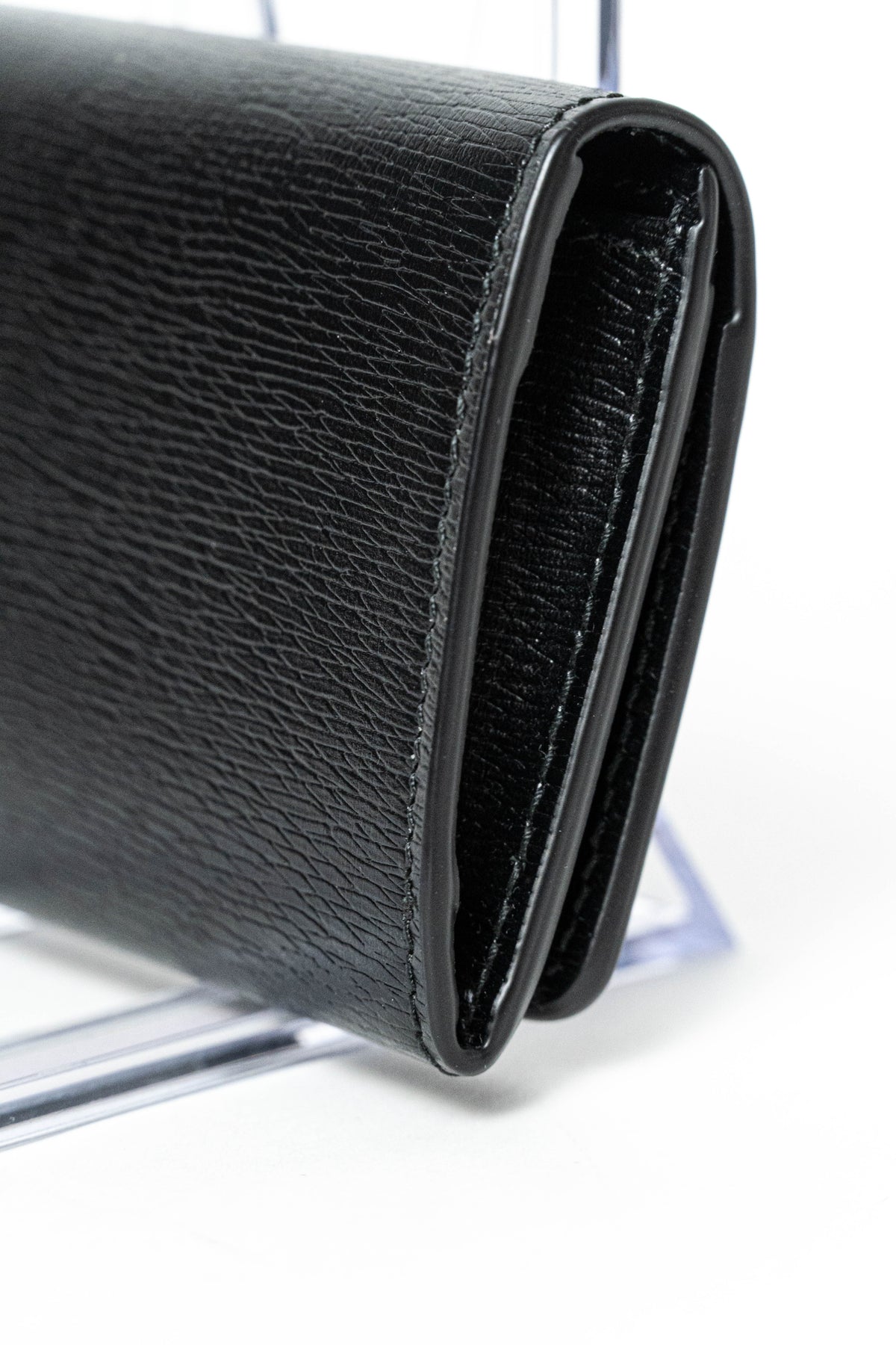 Gucci Black Leather Bi-fold card case