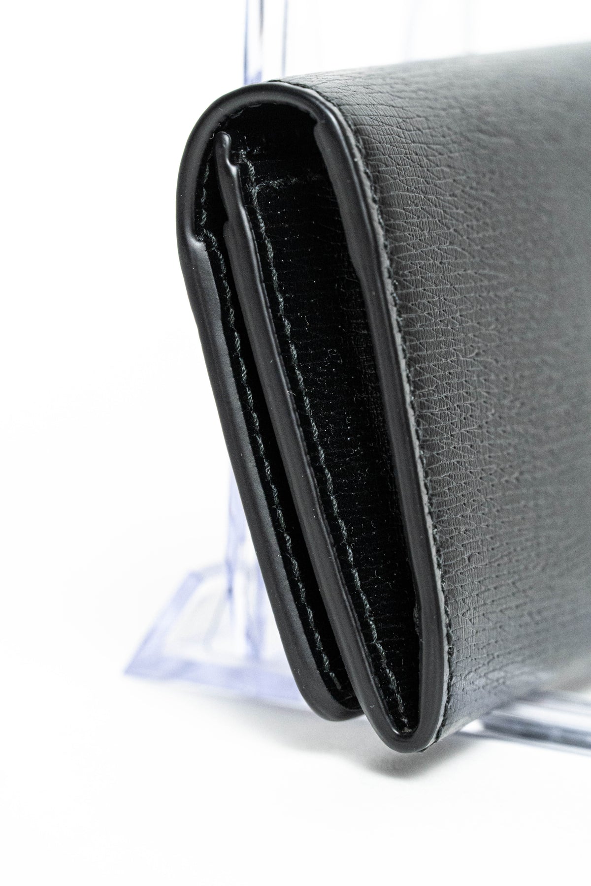 Gucci Black Leather Bi-fold card case