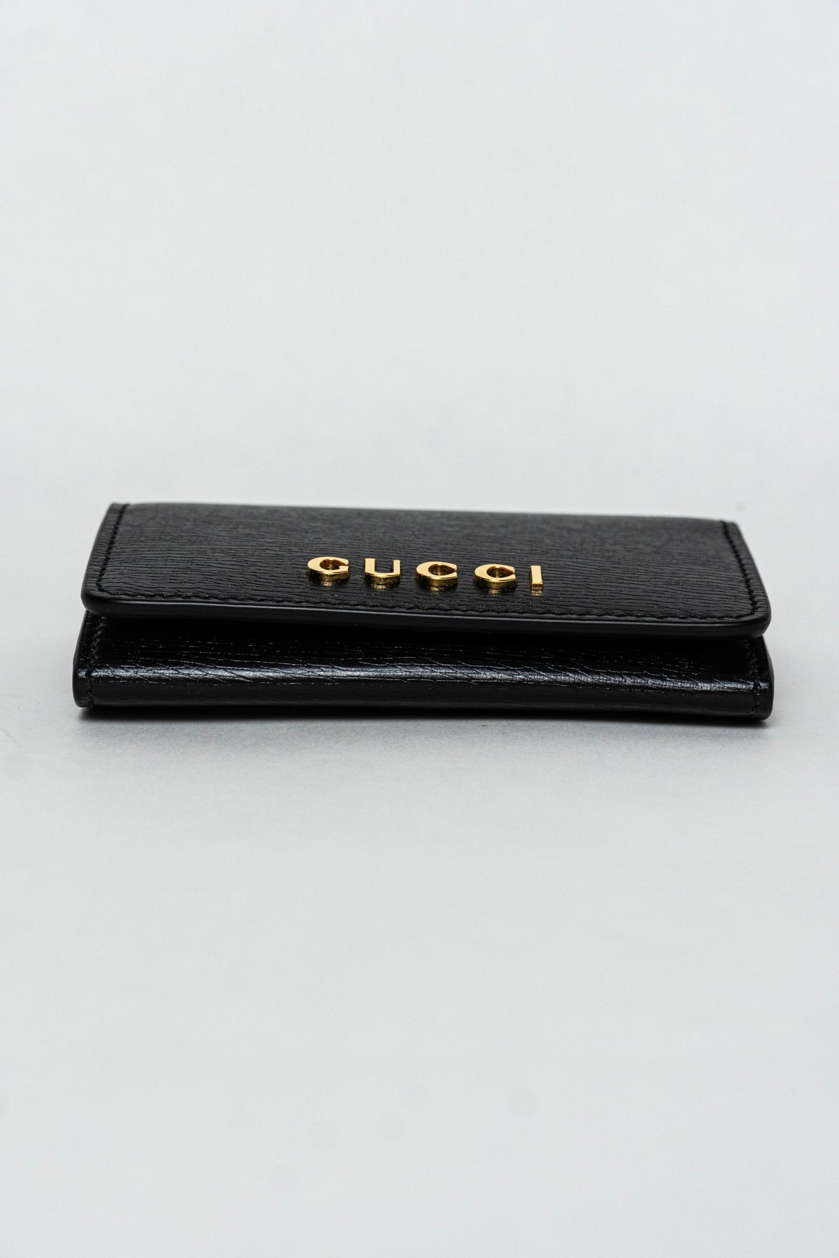 Gucci Black Leather Bi-fold card case