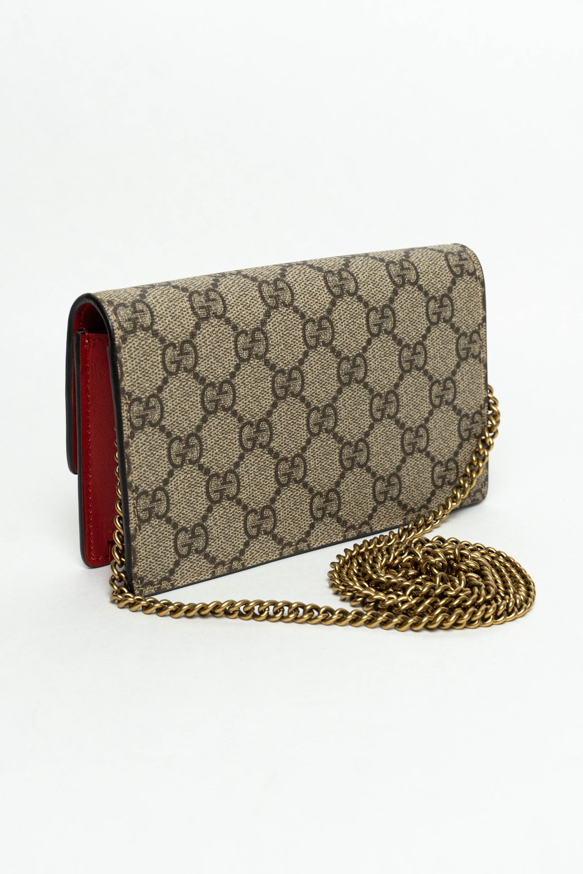 Gucci GG Supreme Monogram Mini Cherry Chain Bag