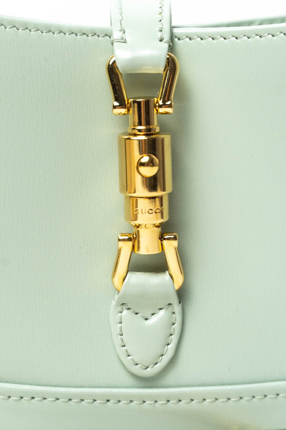 Gucci Jackie 1961 Chain Hobo Leather Super Mini Green