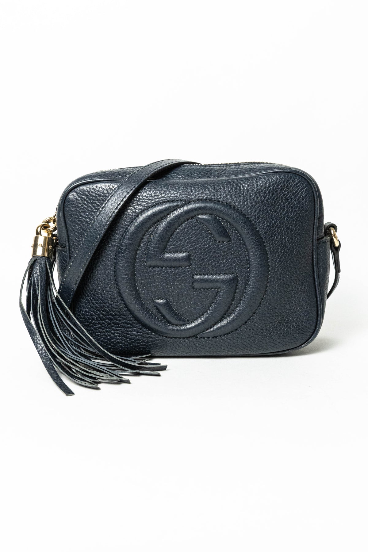 Gucci Pebbled Calfskin Small Soho Disco Bag Black