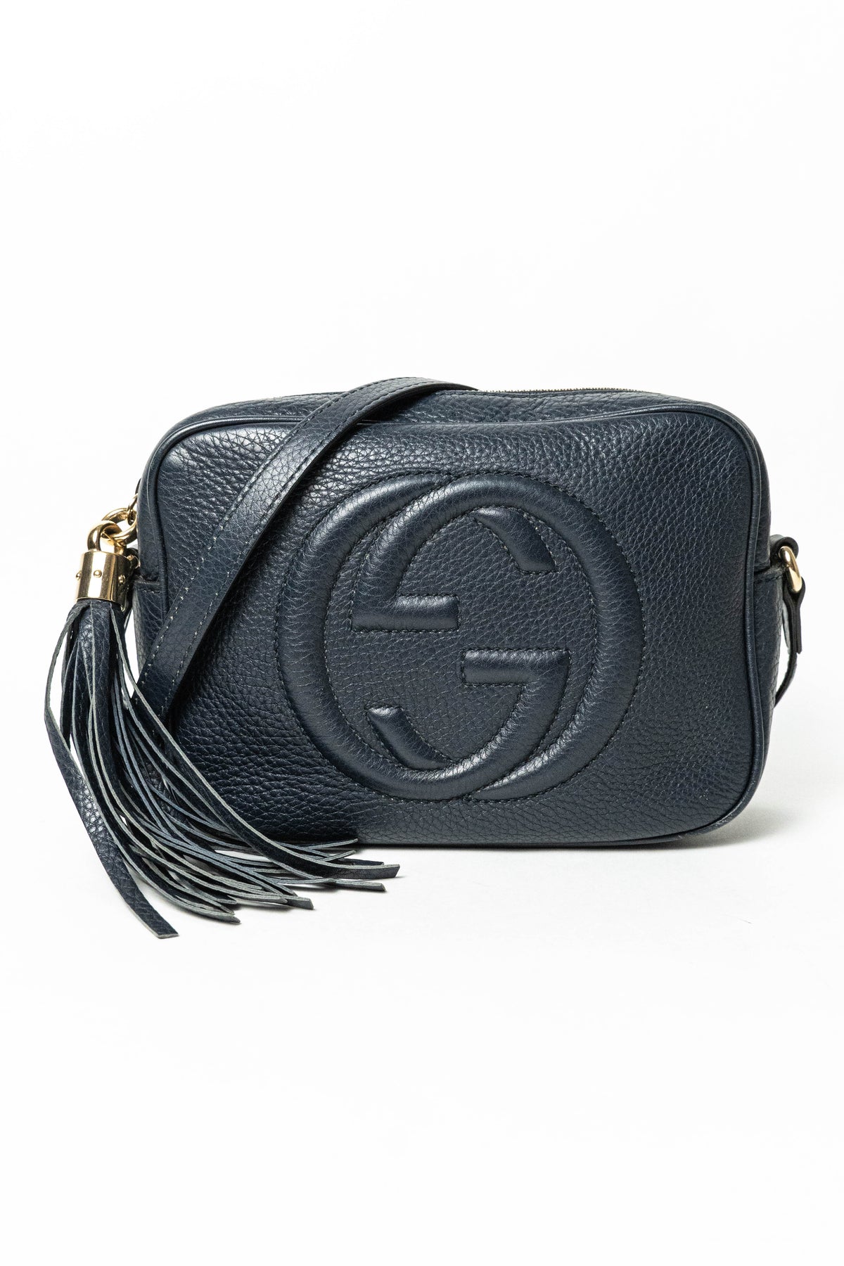 Gucci Pebbled Calfskin Small Soho Disco Bag Black