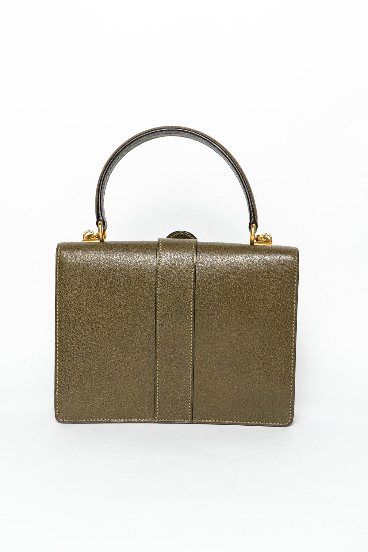 Gucci Vintage Structured Top Handle Bag w/Strap