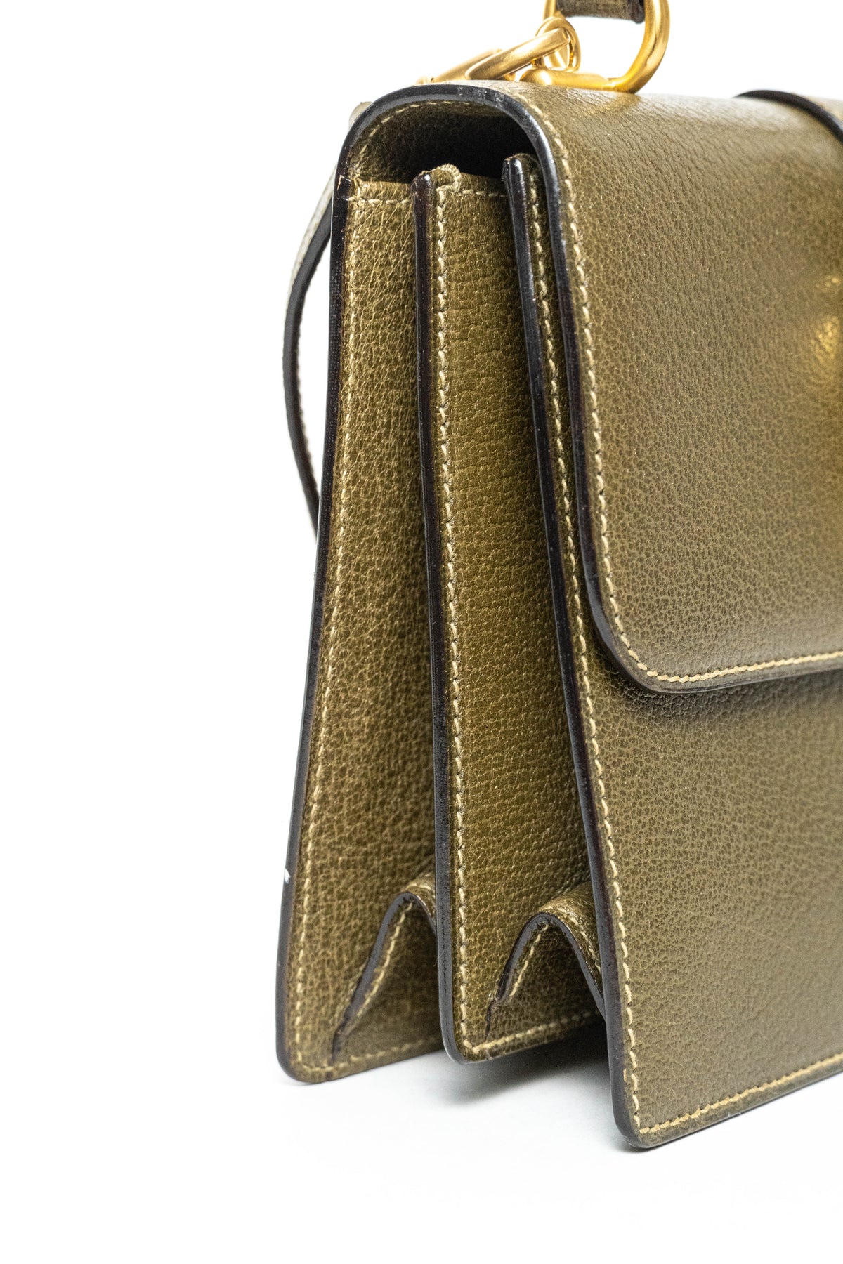 Gucci Vintage Structured Top Handle Bag w/Strap