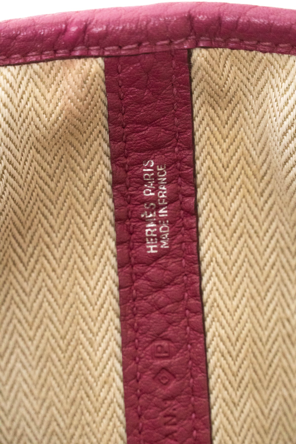 Hermes Fjord Garden Party Tote 36 MM Tosca