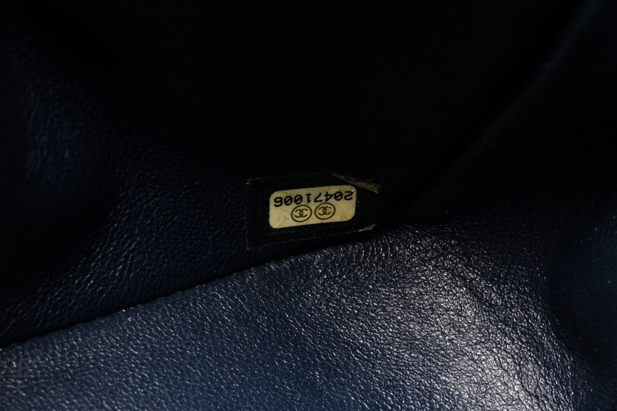 Chanel Black Patent Leather Double Flap