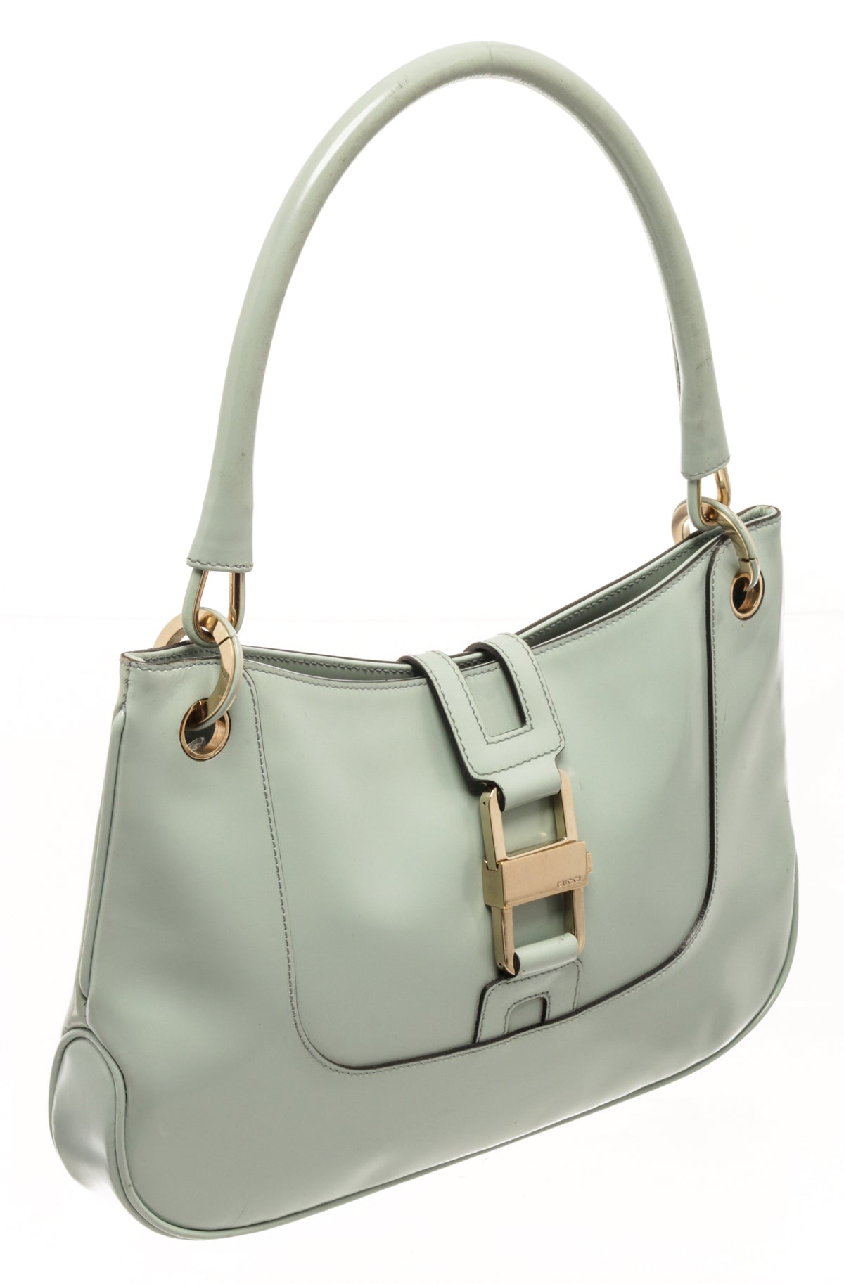 Gucci Pastel Green Jackie Baguette