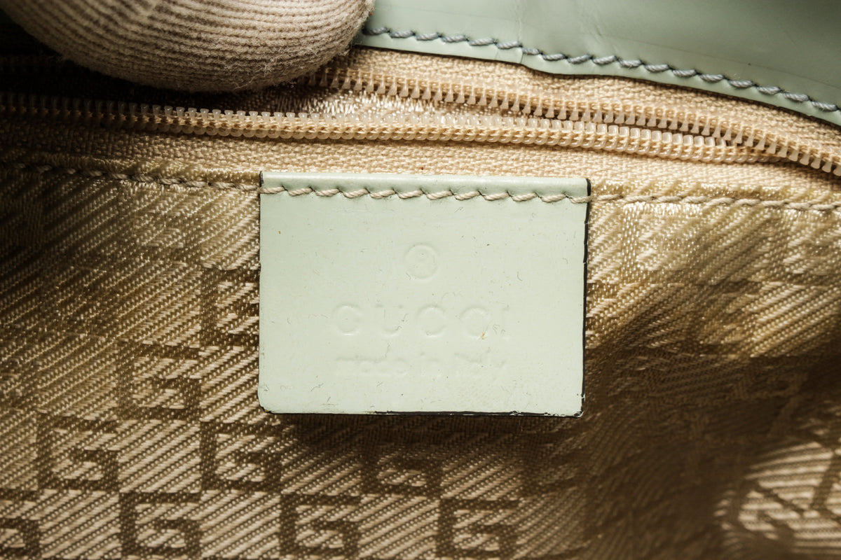 Gucci Pastel Green Jackie Baguette