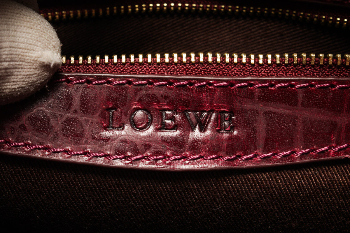 Loewe Maroon Crocodile Amazona 28