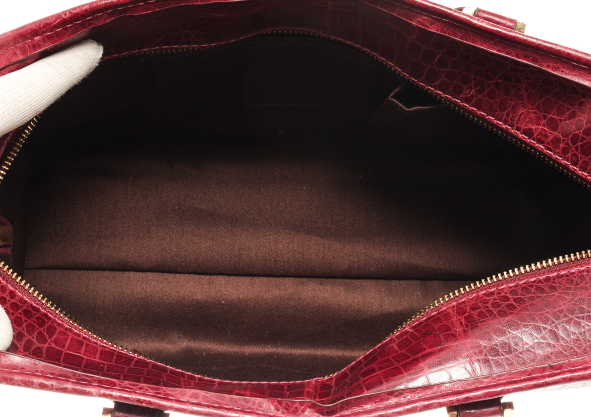 Loewe Maroon Crocodile Amazona 28