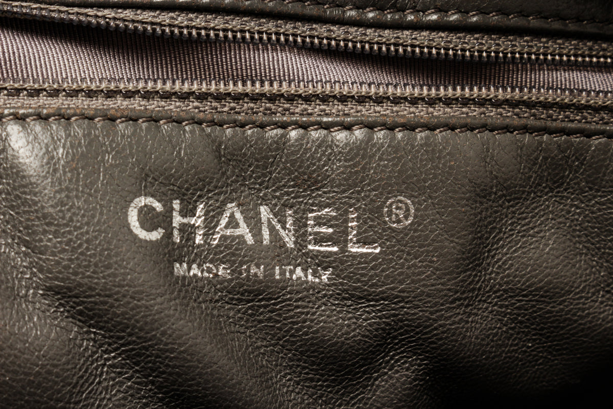 Chanel 2008 Large Reissue Black Lambskin Quilted 2.55 Reissue Camera Bag