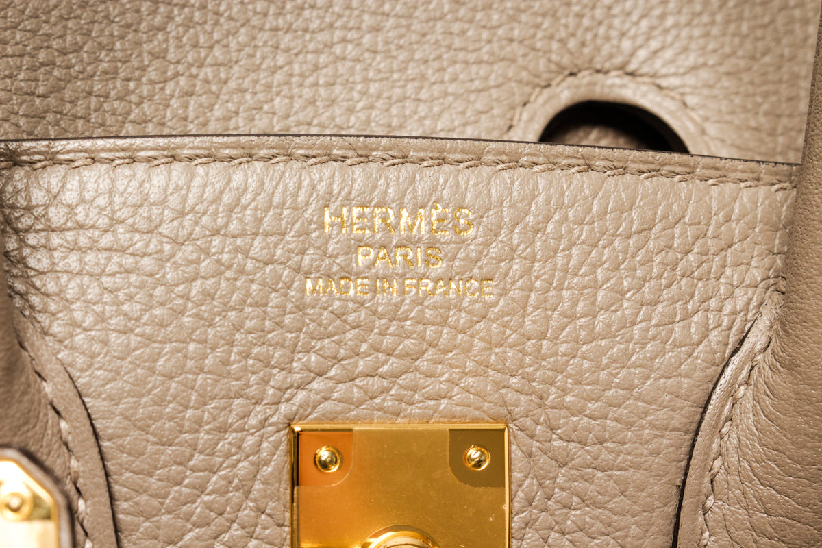 Hermès 2020 Birkin 25 Gris Asphalte Togo GHW