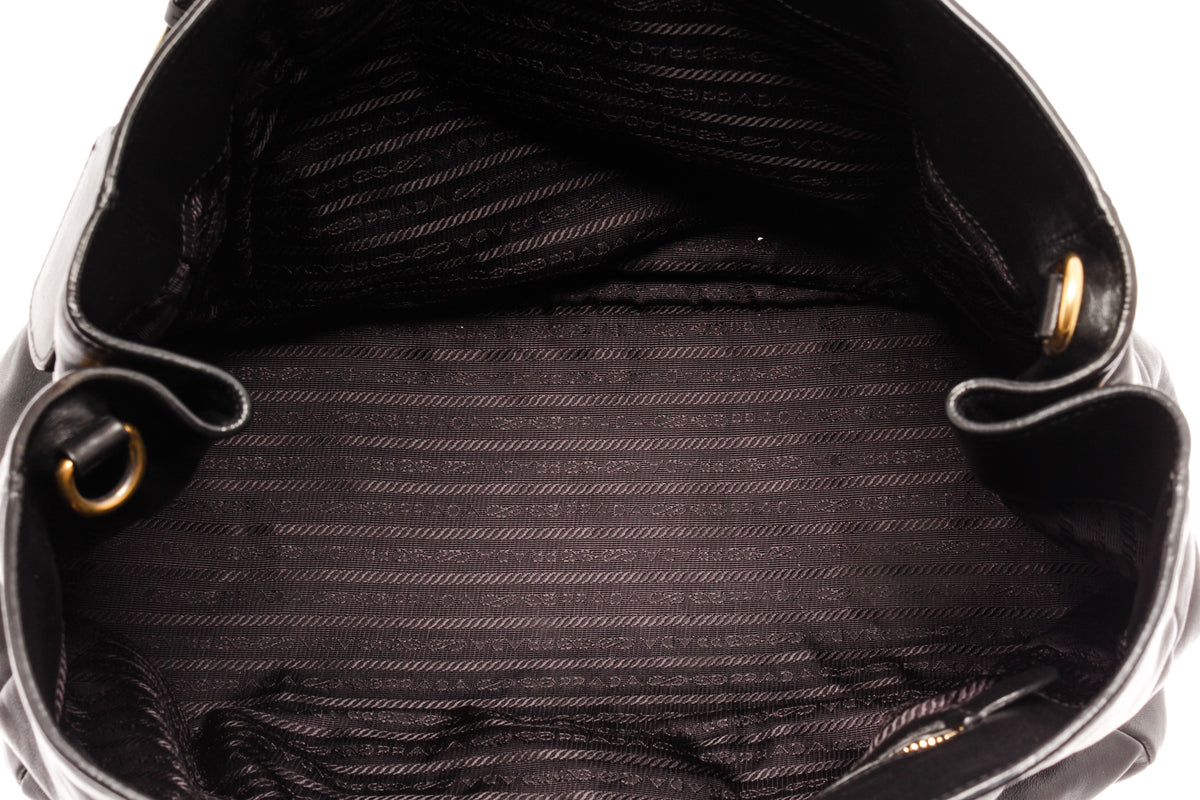 Prada Black Calfskin Tote