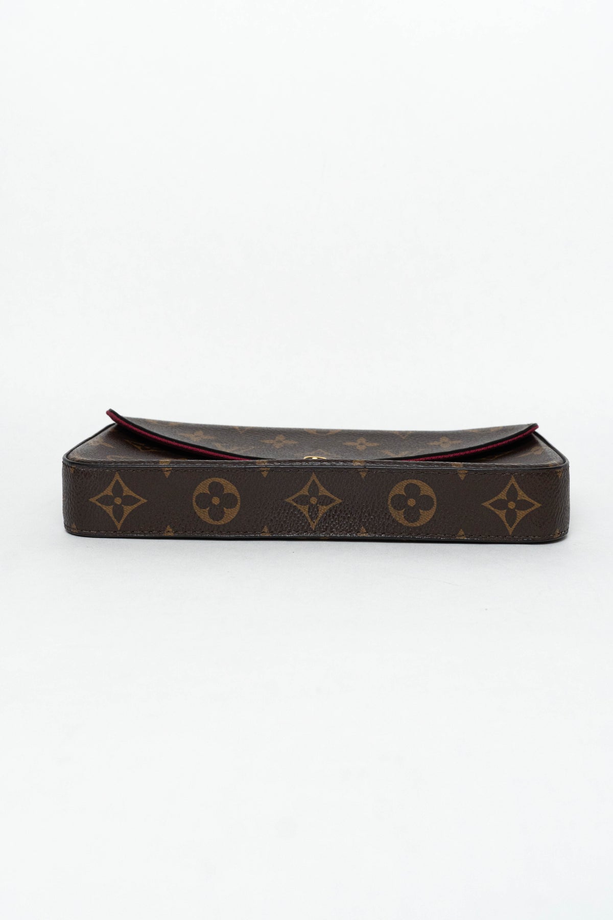 Louis Vuitton Monogram Pochette Felicie Chain Wallet Fuchsia