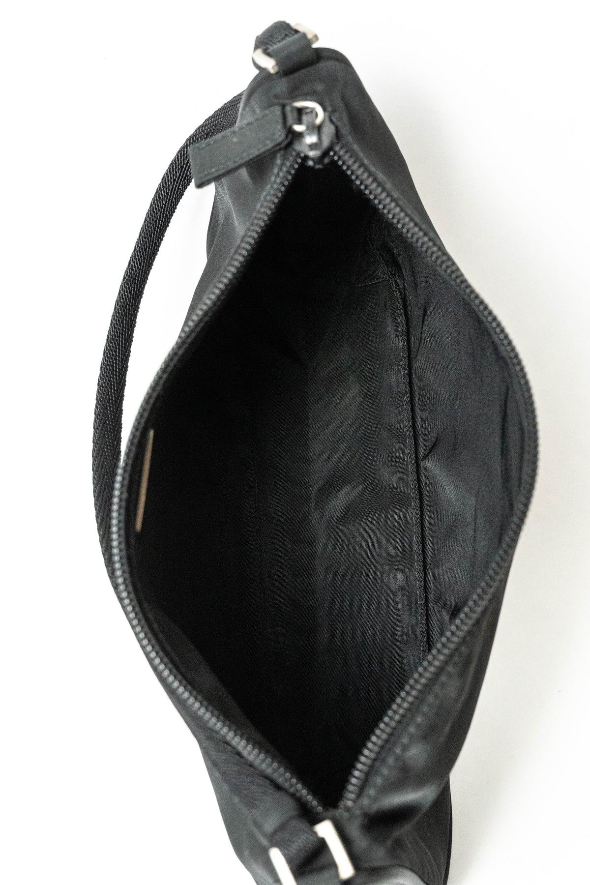 Prada Tessuto Nylon Pochette Bag Black